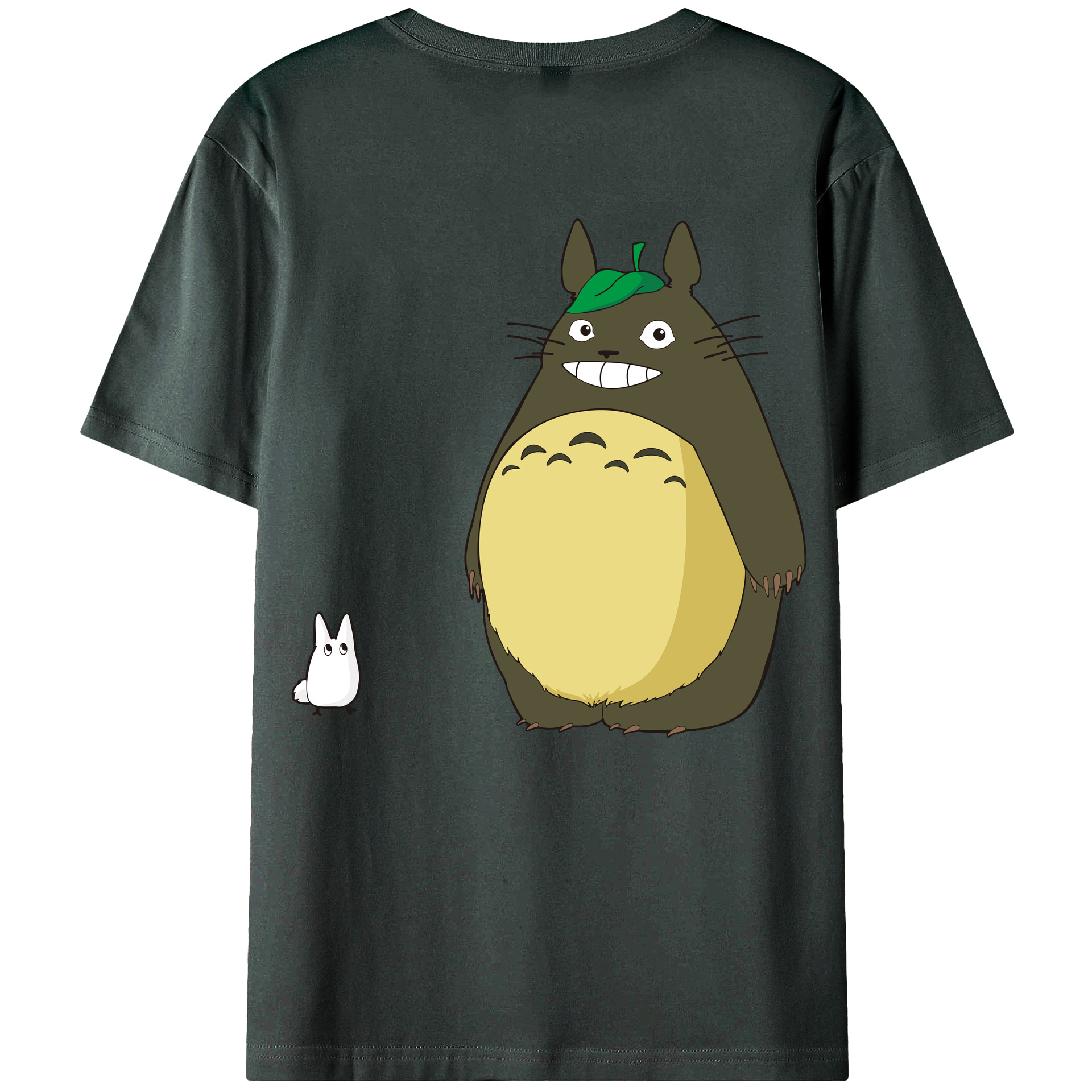 （画像用） となりのトトロ 草壁メイ 草壁サツキ My Neighbor Totoro Satsuki Kusakabe Mei Kusakabe 綿100％ メンズ半袖Tシャツ（バックプリント） 通気性